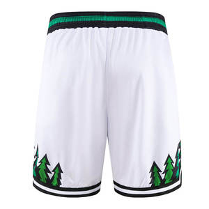 Shorts de basketball personnalisés pour hommes, style urbain, taille élastique, couleur unie, 100 % polyester, séchage rapide, vêtements de sport, service OEM - Product Image 1