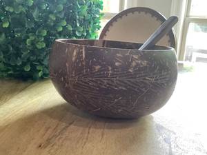 Ensembles de bols en coquille de noix de coco faits à la main, durables, écologiques, réutilisables pour un usage quotidien, cuisine, salle à manger, hôtel, restaurant - Product Image 5