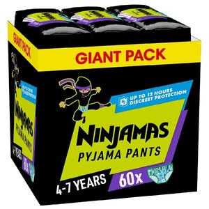 Todos los tamaños disponibles para pantalones de dormir Pampers Ninjamas suaves y transpirables para niños mayores, suministro al por mayor. - Product Image 6