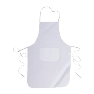 Personalized <b>White</b> Cotton Long <b>Apron</b> with Gadgets Premium Customizable Kitchen Accessories - Product Image 1