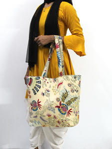 Custom Designed Women's Bohemian Vintage Fashion Canvas Tote <b>Bag</b> Sunflower Leaf Print Autumn Beach Shopping Travel Holiday <b>Gift</b> - Product Image 4