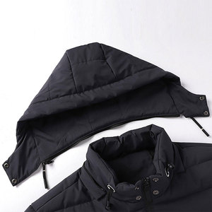 Men's Waterproof Knitted Bubble Puffer Jacket Customized Printed Logo High Quality Plus Size Winter Use - Product Image 3