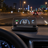 Layar HUD GPS Pintar untuk Kaca Depan Mobil dengan Speedometer Digital