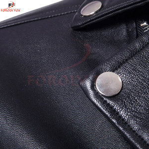 Manteaux d'extérieur en cuir pour hommes avec veste d'hiver vestes de mode pour hommes avec logo sur mesure, votre propre conception - Product Image 4