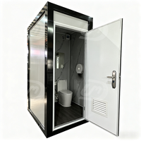 Cabine de toilette portable, unité modulaire préfabriquée à installation rapide, cabine de toilette préfabriquée pour parc, camping