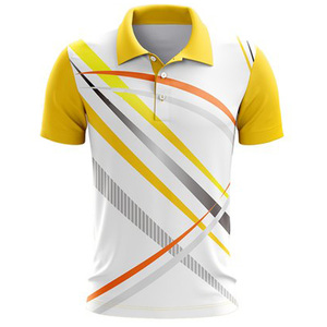 Camisetas de Golf para Hombre Más Vendidas, Cuello Alto de Poliéster/Algodón, Impresión Serigráfica, Manga Corta, Tela Jersey, Logotipo Personalizado - Product Image 1