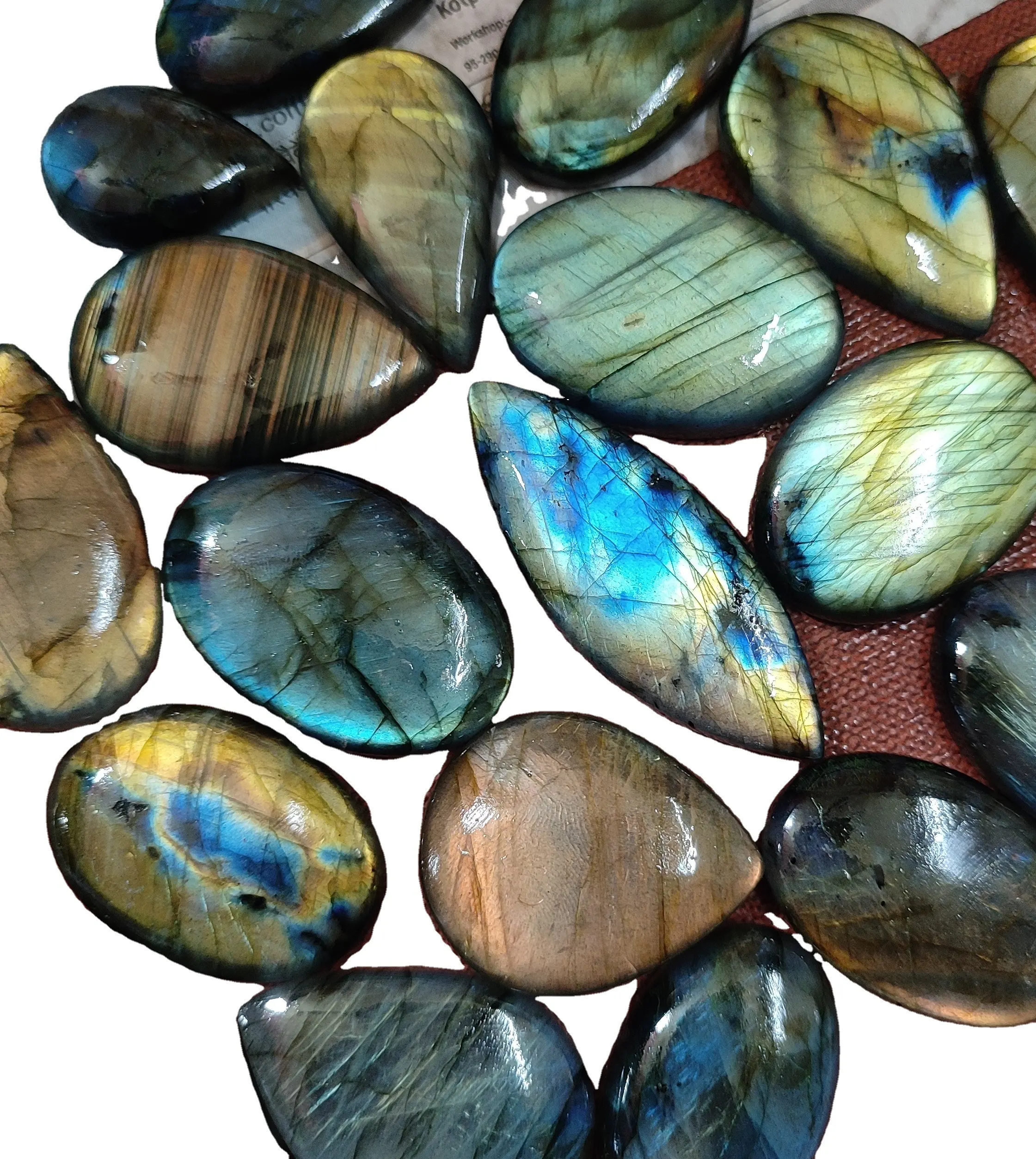 100% tự nhiên Labradorite Cabochon chất lượng hàng đầu Labradorite đá quý búa Loose đá đối với trang sức làm từ Ấn Độ