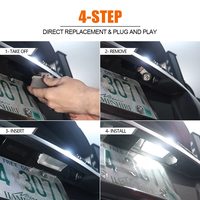 Éclairage de plaque d'immatriculation LED super lumineux pour Nissan G35 G37 Q60 Leaf Cube, éclairage de plaque d'immatriculation arrière, stock US