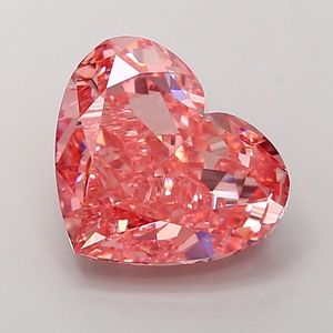 Diamante Sintético Cultivado en Laboratorio, Corte Corazón, Rosa Intenso, 5.05 CT, Certificado IGI Aniva, para Joyería - Product Image 1