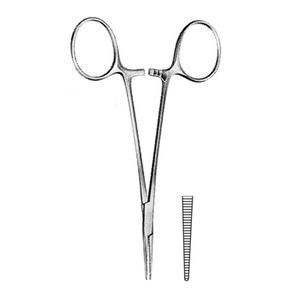 Fórceps de arteria recta de acero inoxidable Manual de calidad superior Instrumentos quirúrgicos de un solo uso de grado médico Clase certificada CE - Product Image 3