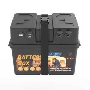 קופסת סוללה <span class=keywords><strong>12V</strong></span> עמידה למים עם טעינה סולארית 2 קוט\\\"ש, מארז <span class=keywords><strong>DIY</strong></span> לסוללת גיבוי לאופניים, תאורת LED, דגם BOMAN PB003, פוליפרופילן חזק במיוחד עם BMS - Product Image 3