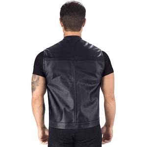 Recién llegado, Chaleco de cuero genuino para hombre, lona transpirable para invierno, ropa exterior, diseño de moda a la venta - Product Image 3