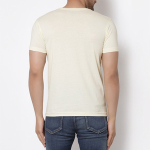 Camiseta Personalizada en Blanco, Camiseta con Logotipo Personalizado, Cuello Redondo, Manga Corta, 100% Algodón, Lisa, para Hombre - Product Image 3