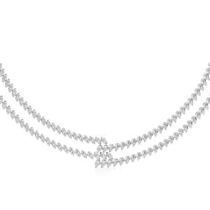 Elegante Collar de Plata de Ley 925 con Diamantes Cultivados en Laboratorio, Certificados por IGI, para Oficina/Trabajo, Unisex, el Más Regalado en 2025 en India - Product Image 2