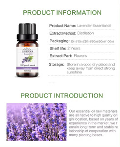 Wholesale Natural Lavandula Angustifolia Organic Lavender Essential Oil Custom Logo <b>Fragrance</b> Diffuser for Hair & Body Care - Product Image 2