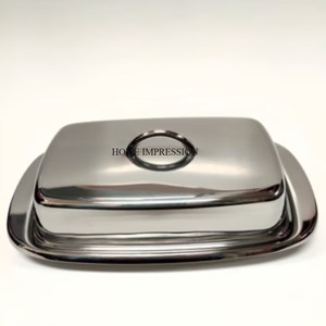Tendance Écologique En Aluminium Moderne Brillant Miroir Poli Fromage Beurre Plat Couteau Merveilleux Nouveau Style Hôtel Table Beurre - Product Image 3