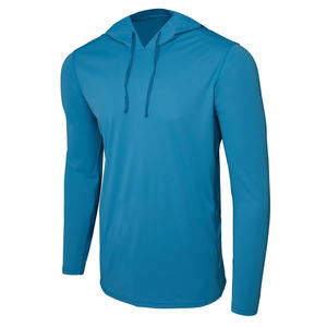 Camisa de Pesca con Capucha de Manga Larga Transpirable con Protección UV UPF 50 Personalizada para Hombre, de Secado Rápido, Poliéster/Algodón - Product Image 1