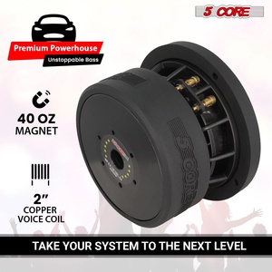 Subwoofer de 5 Núcleos y 6.5 Pulgadas, Doble Bobina de 4 Ohmios, 1000W Máx., Altavoz de Audio para Auto, Repuesto, Subwoofer - Product Image 5