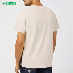 Camisetas de Cuello Redondo Holgadas de Poliéster/Algodón, Precio de Fábrica, Impresión de Logotipo Personalizado, Unisex, Ecológicas, Transpirables, al por Mayor - Product Image 1