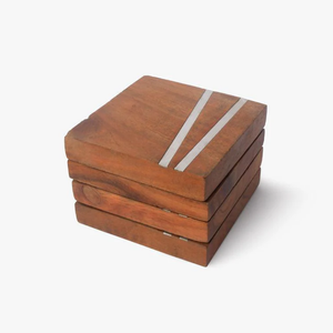 Posavasos de madera para café de diseño Popular y moderno, hogar, cocina, oficina, mesa de comedor, tazas de té, tazas de café, latas de cerveza, bar, vasos de agua - Product Image 4