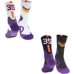 Chaussettes de football antidérapantes pour hommes Chaussettes à poignée personnalisée en gros Chaussettes de compression pour entraînement sportif Grippy Soccer - Product Image 2