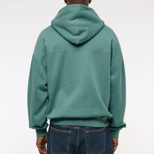Sweat-shirt à capuche lourd 420 Gsm SANS cordon personnalisé Homme Déchiré surdimensionné - Product Image 5