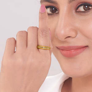 แหวนฮิปฮอปผู้ชายชุบโรเดียม 14k แพลตตินั่ม ประดับพลอยแบบแท่ง ได้รับการรับรองจาก IGI เครื่องประดับคุณภาพสูง - Product Image 2