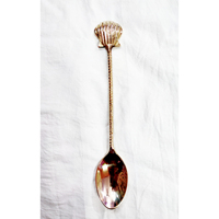 Nouveau Design poignée en laiton Design cuillère à dîner de haute qualité produit fait à la main or poli laque de sécurité alimentaire