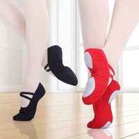 Zapatos de Ballet Personalizados para Mujeres, Hombres y Niños, Ligeros, con Suela de Lona y Cuero Suave, Calzado de Danza, Venta al por Mayor de Fábrica OEM
