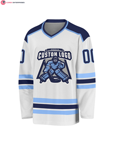 Maillot de hockey sur glace réversible sur mesure 100 % polyester pour adulte, séchage rapide, anti-bactérien, imprimé par transfert thermique pour équipe - Product Image 2