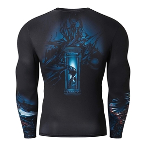 Rashguard à manches longues pour la lutte, vêtement de compression, impression intégrale, chemise de boxe, rashguards MMA Bjj, rashguard pour hommes, rashguard jiu jitsu 2026 - Product Image 6