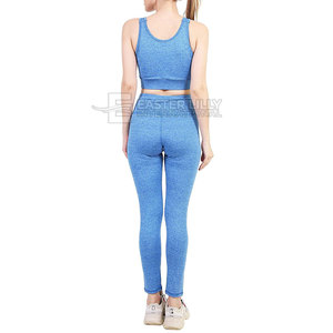 Conjunto de yoga a la moda para mujer, leggings de cintura alta y sujetador deportivo, ropa de fitness hecha a medida - Product Image 6