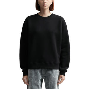 Sudadera de invierno gruesa de gran tamaño para mujer con insignia Hombros caídos Manga larga O-cuello Alta calidad Hecho en Pakistán - Product Image 1