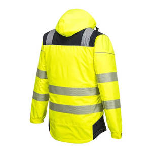 Chaqueta de Trabajo Unisex de Alta Visibilidad con Cinta Reflectante Fluorescente, Poliéster Resistente al Agua, Certificación CE, Servicio OEM ODM - Product Image 2