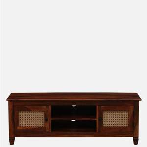 Kalki Console TV contemporaine en bois de Sesham Finition en teck provincial résistant aux rayures pour téléviseurs jusqu'à 55 ''pour le salon - Product Image 5