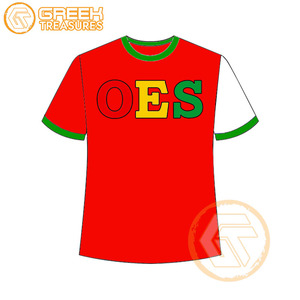 T-shirt Ordre de l'étoile de l'Est en gros Vêtements en jersey de coton T-shirt OES respirant de haute qualité Vêtements grecs pour femmes - Product Image 5