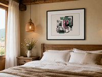 Impression sur toile de collage abstrait de moutons, art mural animaliste surréaliste, photographie noir et blanc, décoration intérieure, B&C Arts