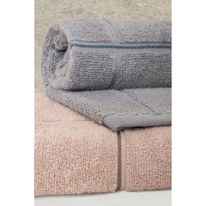 Varol 30x50cm Square Series Micro Cotton 3-Piece Quick-Dry Skin-Friendly <b>Bath</b> and Face <b>Towel</b> <b>Set</b> for Home Use - Product Image 4