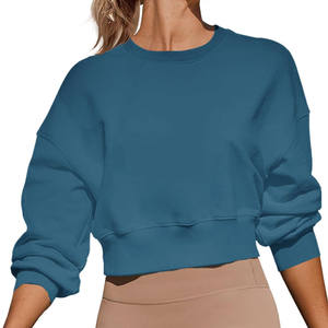 350gsm 100% coton surdimensionné goutte épaule Streetwear sport Fitness femmes sweat écologique personnalisé sweats à capuche femmes - Product Image 4