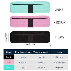 Bandas Elásticas Ajustables para Cadera con Logotipo Personalizado para Gimnasio y Fitness |   Bandas Elásticas de Resistencia para Entrenamiento - Product Image 6