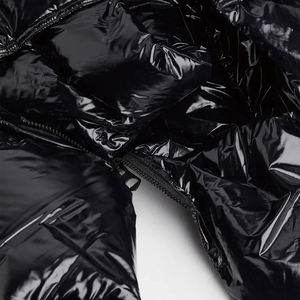 Veste matelassée à fermeture éclair brillante tendance pour femmes, veste matelassée d'hiver, manteau personnalisé, veste matelassée à capuche chaude d'automne pour femmes - Product Image 4