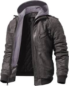 Nueva Chaqueta de Cuero para Hombre de Primera Calidad al por Mayor 2026, Estilo Casual de Otoño, Cuello Alto, Resistente al Viento, Transpirable, Color Personalizado - Product Image 6