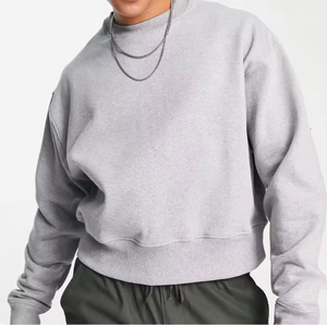 Sweat-shirt à capuche pour homme en coton 100% de qualité supérieure, taille personnalisée en gros, col rond côtelé, sweat-shirt à capuche court pour homme - Product Image 5