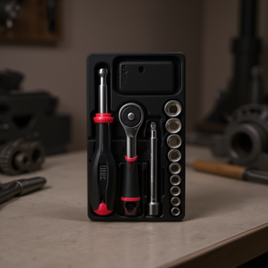 Usag 12-Piece Thermoformed Module with <b>Ratchets</b> and 1/4'' <b>Sockets</b> - Product Image 3