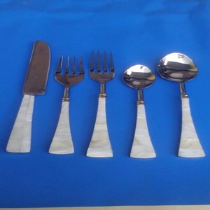 Cucharas de comida pulidas con espejo de acero inoxidable de Metal, tenedor de fideos, juego de cubiertos para decoración de mesa de restaurante y Hotel, precio más bajo - Product Image 3