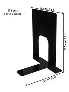 Sujetalibros de metal en forma de U de alta calidad, diseñados para soportar libros pesados, estantes decorativos para libros de oficina - Product Image 2