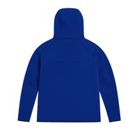 Ensemble de survêtement pour homme, veste à capuche zippée et pantalon de jogging en polaire technique, bleu marine, vêtements de sport pour l'entraînement