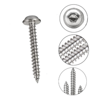 High Quality 304 Metal Stainless Steel Countersunk Tapping Screws for Outside Windows Hardware Railings Furniture