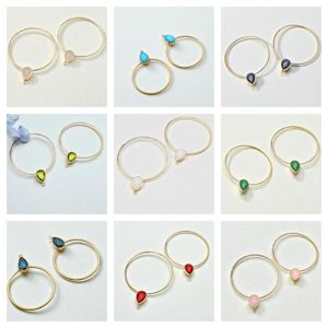 Boucles d'oreilles créatives en argent 925 avec pierres précieuses améthyste poire pour la fabrication de bijoux - Apprêts DIY - Product Image 2