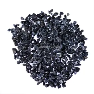 블랙 전기석 칩 돌 도매 치유 마노 천연 크리스탈 보석 광택 칩 돌 판매